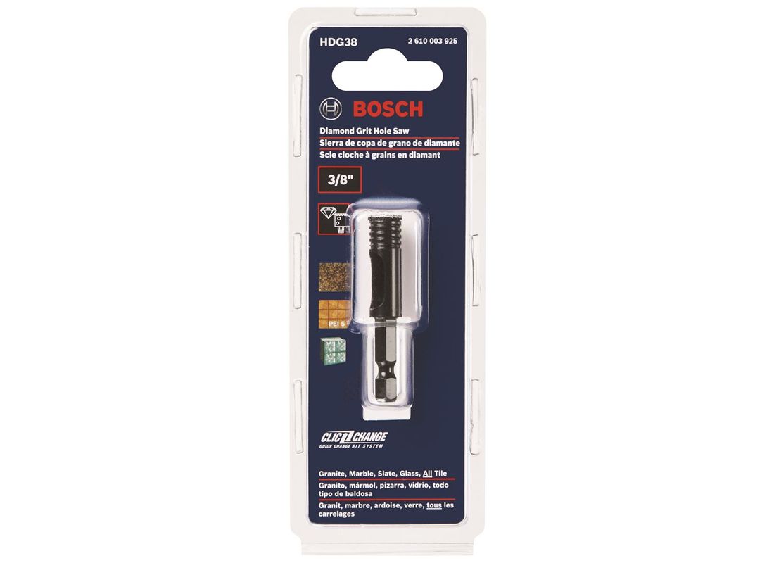 Scie-cloche diamantée de 3/8 po Bosch HDG38