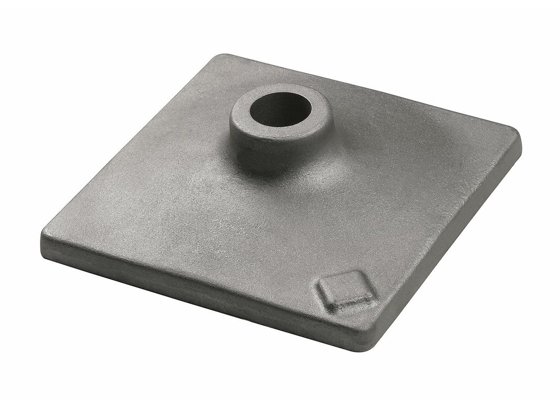 Plaque à damer de 6 po x 6 po, pièce en acier hexagonale pour marteau de 1-1/8 po Bosch HS2124