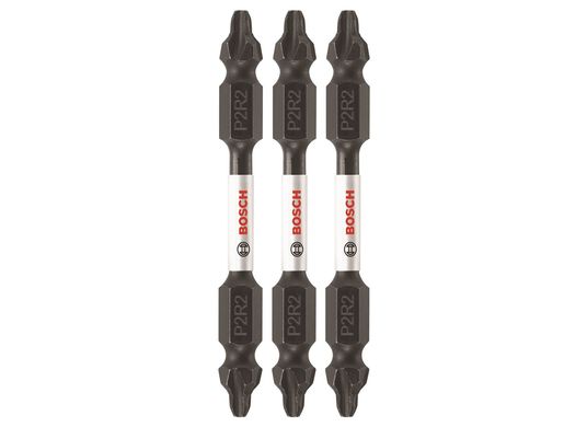 3 pc. Impact Tough™ 2.5 In. Phillips®/Square Double-Ended Bits