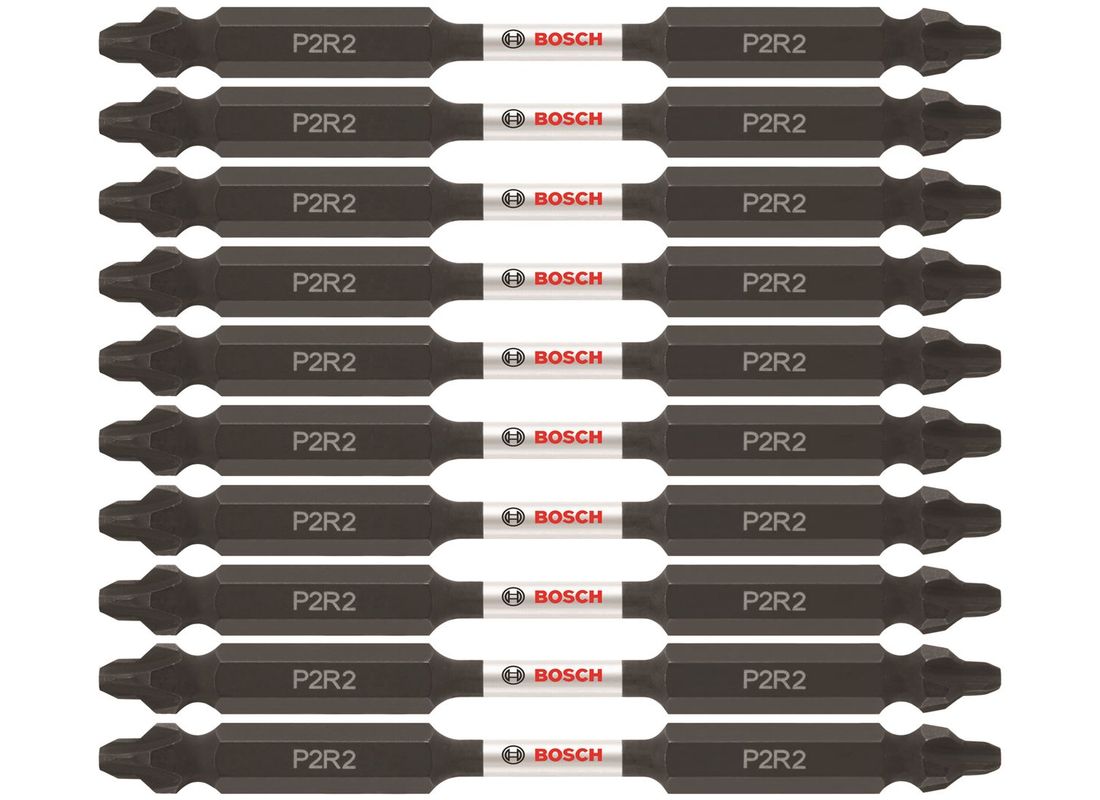 10 Impact Tough™ 3,5 po Phillips®/Square #2 embouts de vissage doubles (en vrac) Bosch ITDEP2R235B