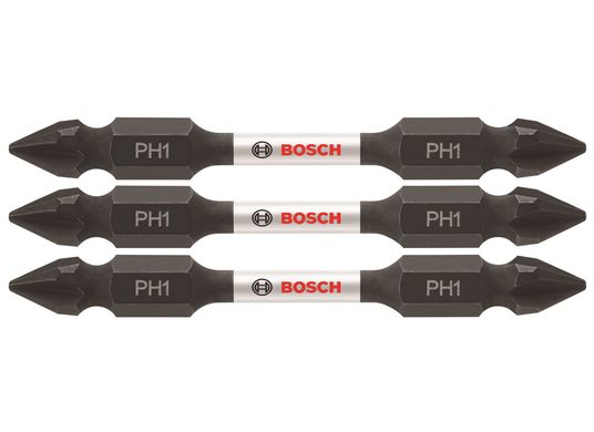 3 pc. Impact Tough™ 2.5 In. Phillips® #1 Double-Ended Bits