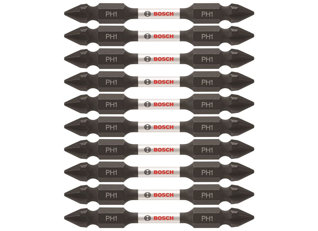 10 Impact Tough™ 2,5 po Phillips® #1 embouts de vissage doubles (en vrac) Bosch ITDEPH125B