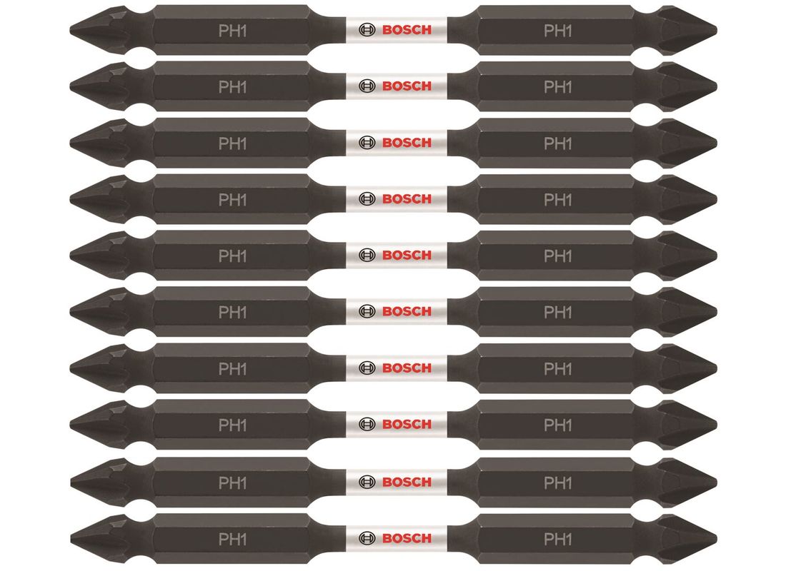 10 Impact Tough™ 3,5 po Phillips® #1 embouts de vissage doubles (en vrac) Bosch ITDEPH135B