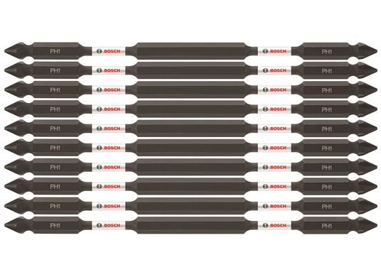 10 Impact Tough™ 6 po Phillips® #1 embouts de vissage doubles (en vrac)