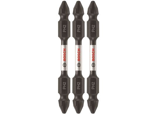 3 pc. Impact Tough™ 2.5 In. Phillips® #2 Double-Ended Bits