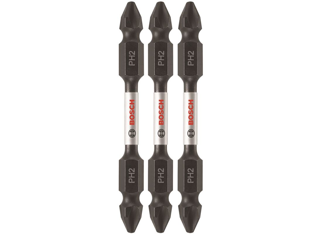 3 pc. Impact Tough™ 2.5 In. Phillips® #2 Double-Ended Bits Bosch ITDEPH22503