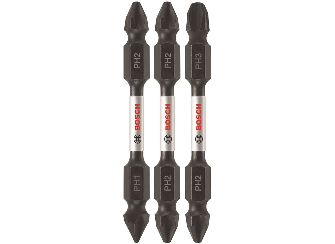 3 pc. Impact Tough™ 2.5 In. Phillips® Double-Ended Bit Set Bosch ITDEPHV2503