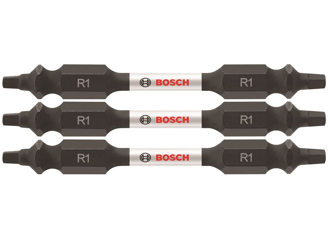 3 pc. Impact Tough™ 2.5 In. Square #1 Double-Ended Bits Bosch ITDESQ12503