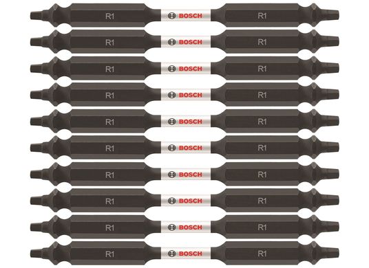 10 pc. Impact Tough™ 3.5 In. Square #1 Double-Ended Bits (Bulk Pack)