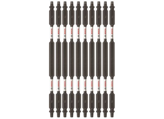 10 pc. Impact Tough™ 6 In. Square #2 Double-Ended Bits (Bulk Pack)