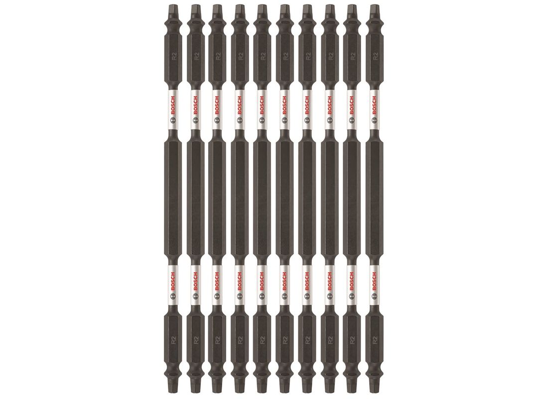 10 Impact Tough™ 6 po Square #2 embouts de vissage doubles (en vrac) Bosch ITDESQ26B