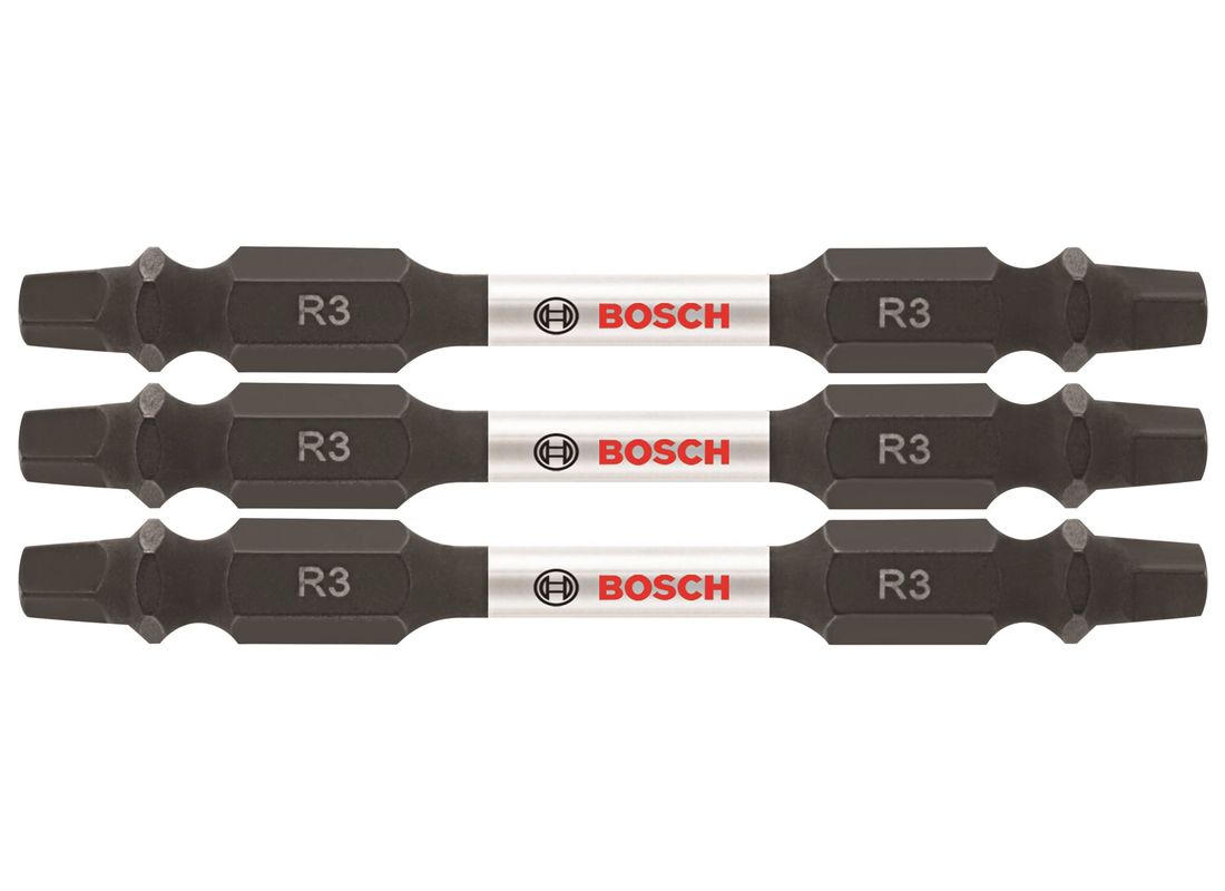 3 pc. Impact Tough™ 2.5 In. Square #3 Double-Ended Bits Bosch ITDESQ32503