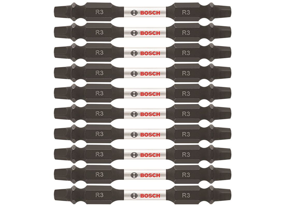 10 Impact Tough™ 2,5 po Square #3 embouts de vissage doubles (en vrac) Bosch ITDESQ325B