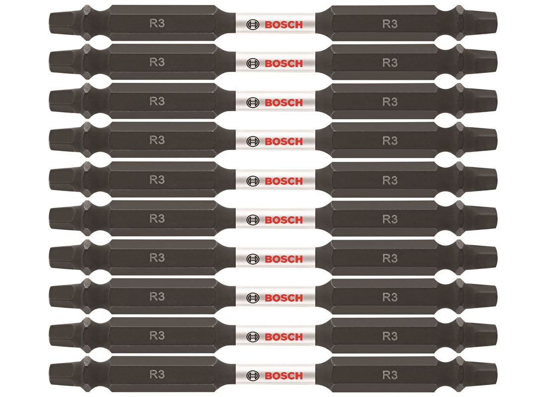 10 Impact Tough™ 3,5 po Square #3 embouts de vissage doubles (en vrac) Bosch ITDESQ335B