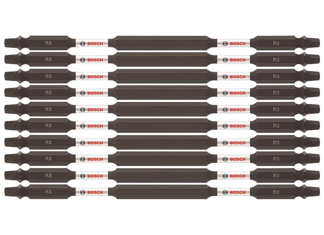 10 Impact Tough™ 6 po Square #3 embouts de vissage doubles (en vrac) Bosch ITDESQ36B