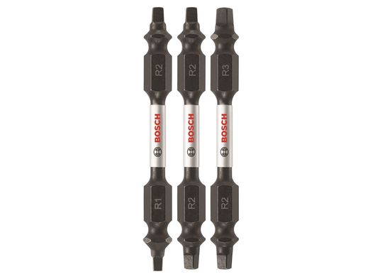 3 pc. Impact Tough™ 2.5 In. Square Double-Ended Bit Set