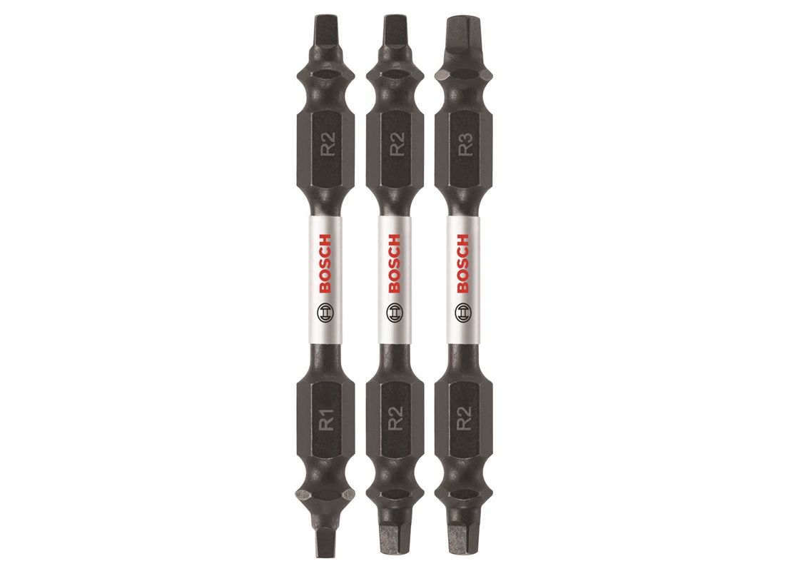 3 pc. Impact Tough™ 2.5 In. Square Double-Ended Bit Set Bosch ITDESQV2503