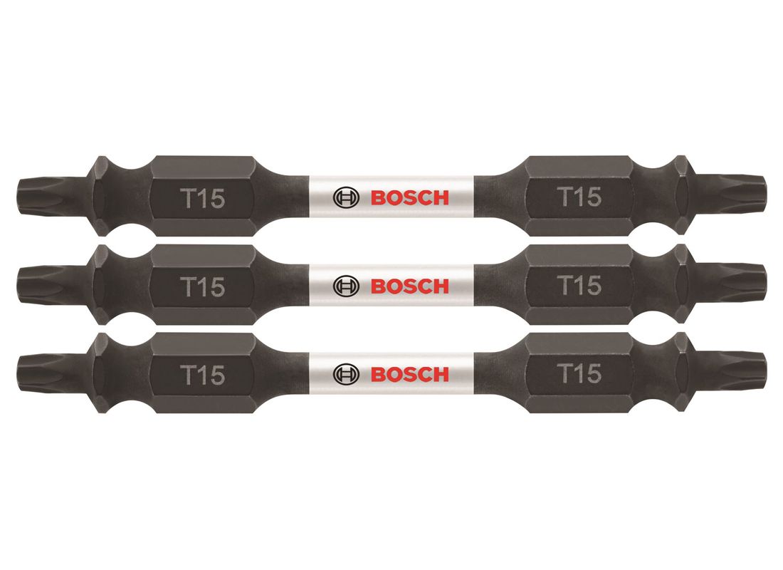 3 Impact Tough™ 2,5 po Torx® #15 embouts de vissage doubles Bosch ITDET152503