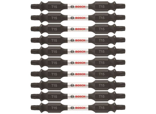 10 pc. Impact Tough™ 2.5 In. Torx® #15 Double-Ended Bits (Bulk Pack)