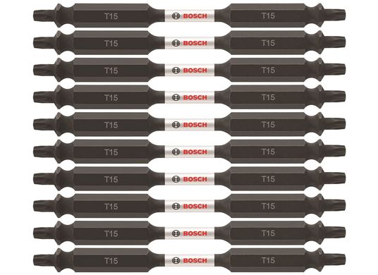 10 pc. Impact Tough™ 3.5 In. Torx® #15 Double-Ended Bits (Bulk Pack)