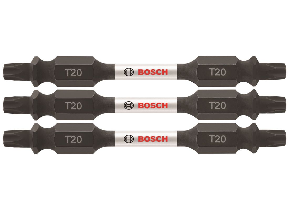 3 embouts de vissage doubles Impact Tough™ 2,5 po Torx® #20 Bosch ITDET202503