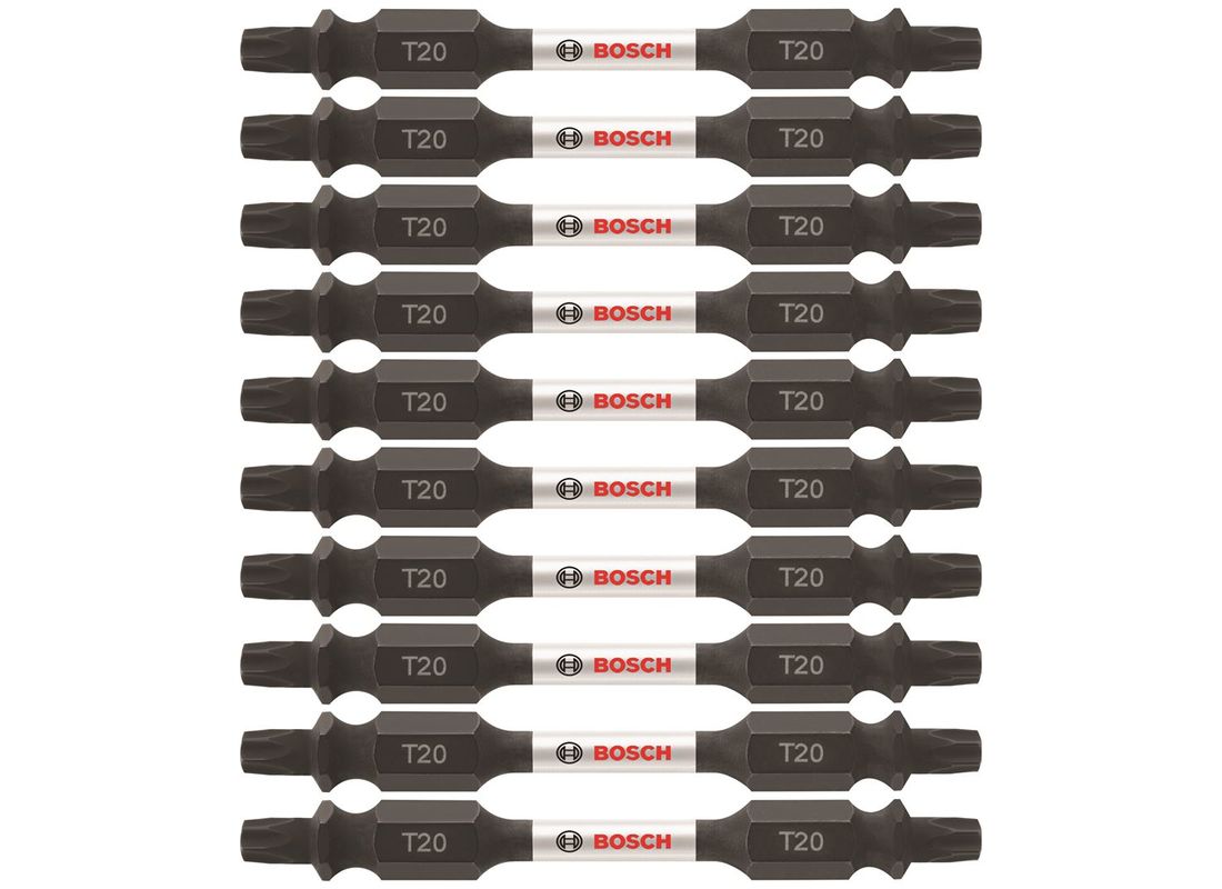 10 pc. Impact Tough™ 2.5 In. Torx® #20 Double-Ended Bits (Bulk Pack) Bosch ITDET2025B