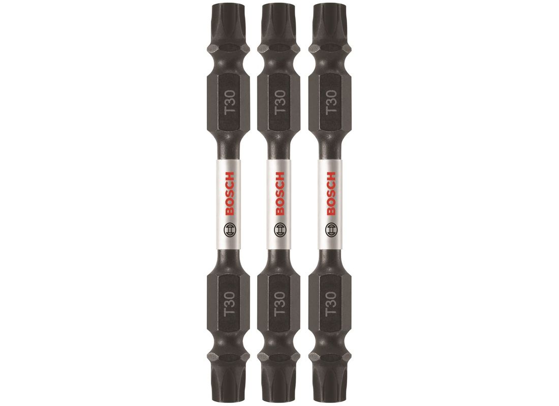 3 Impact Tough™ 2,5 po Torx® #30 embouts de vissage doubles Bosch ITDET302503