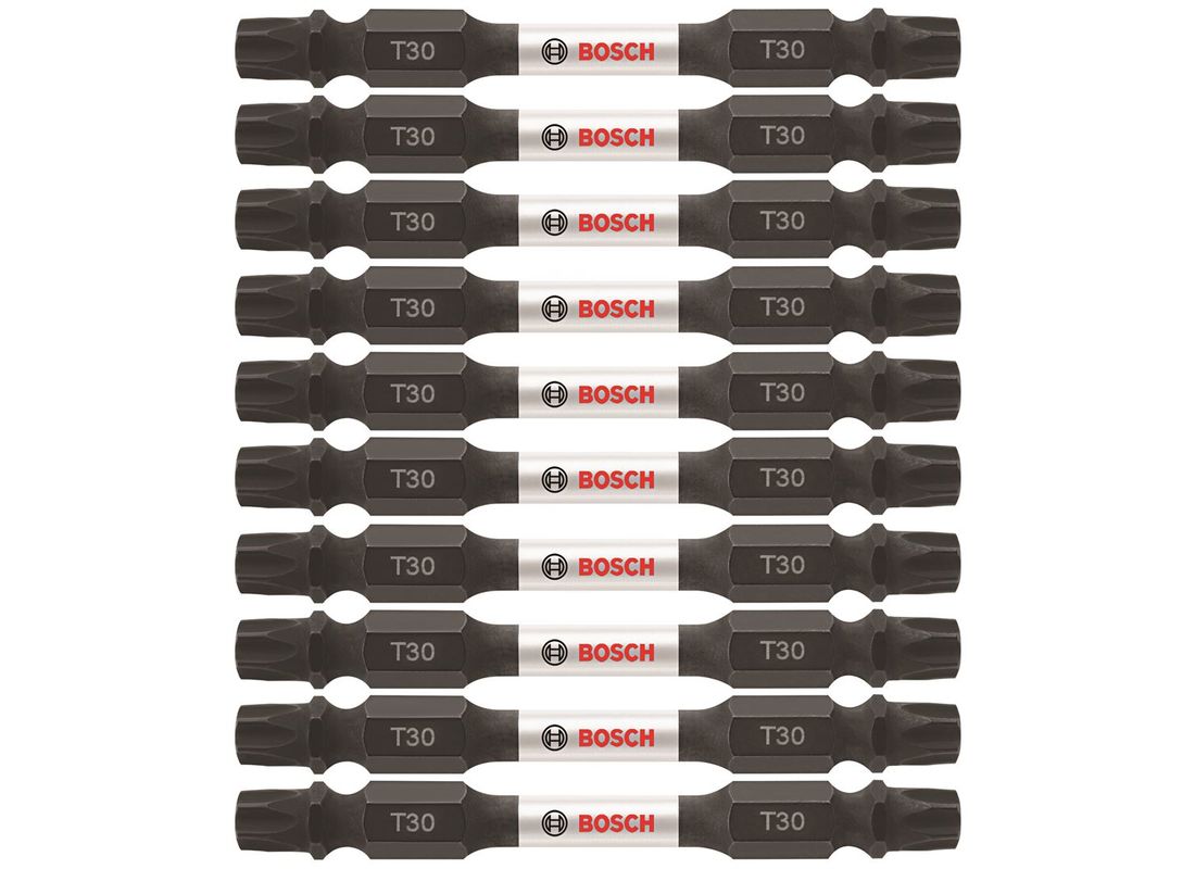 10 Impact Tough™ 2,5 po Torx® #30 embouts de vissage doubles (en vrac) Bosch ITDET3025B