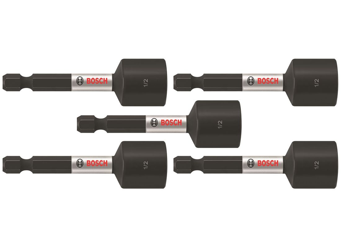 Tourne-écrous Impact Tough™ de 2-9/16 po x 1/2 po, 5 pièces (en vrac) Bosch ITNS122B