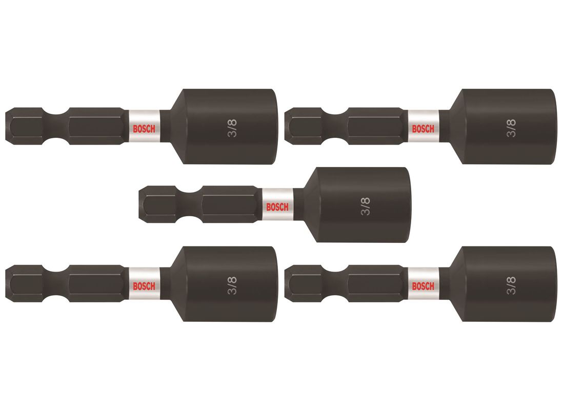 (5) Tourne-écrous Impact Tough™ de 3/8 po x 1-7/8 po (en vrac) Bosch ITNS38B