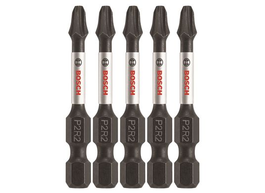 5 pc. Impact Tough™ 2 In. Phillips®/Square #2 Power Bits