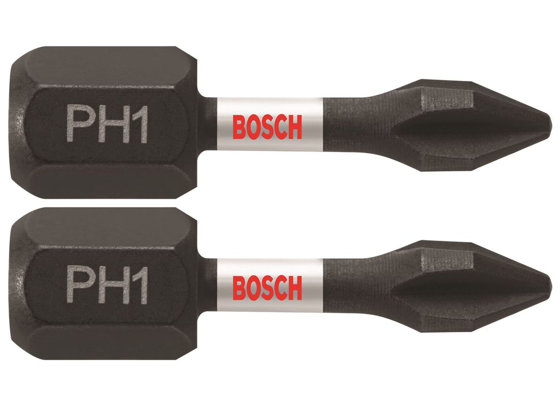 2 pc. Impact Tough™ 1 In. Phillips® #1 Insert Bits Bosch ITPH1102