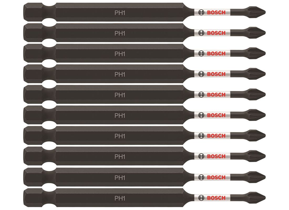 10 pc. Impact Tough™ 3.5 In. Phillips® #1 Power Bits (Bulk Pack) Bosch ITPH135B