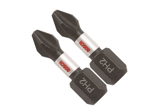 2 pc. Impact Tough™ 1 In. Phillips® #2 Insert Bits