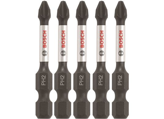 5 pc. Impact Tough™ 2 In. Phillips® #2 Power Bits