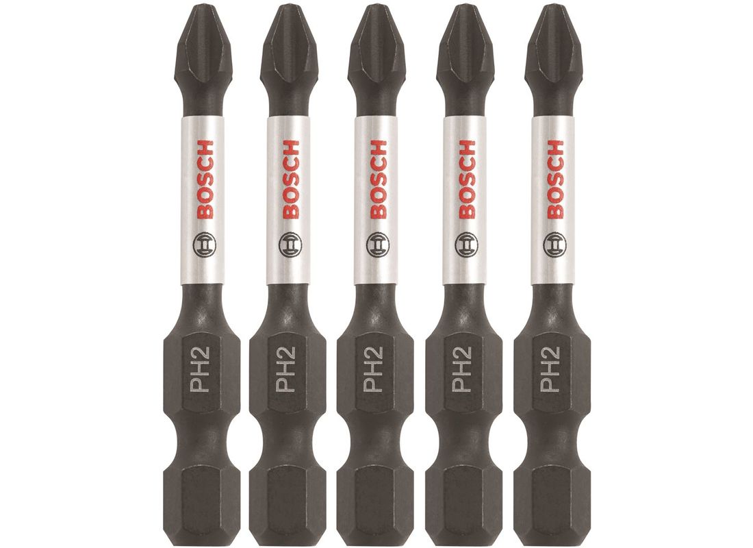 5 pc. Impact Tough™ 2 In. Phillips® #2 Power Bits Bosch ITPH2205