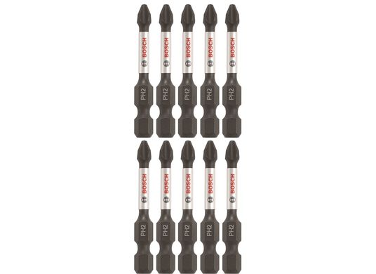 10 pc. Impact Tough™ 2 In. Phillips® #2 Power Bits (Bulk Pack)