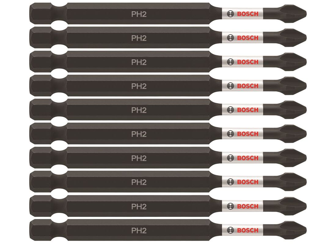 10 pc. Impact Tough™ 3.5 In. Phillips® #2 Power Bits (Bulk Pack) Bosch ITPH235B