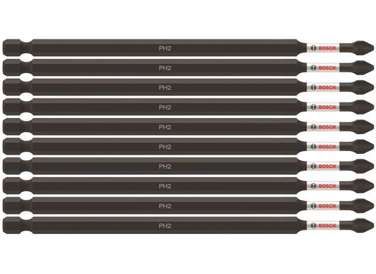 10 pc. Impact Tough™ 6 In. Phillips® #2 Power Bits (Bulk Pack)