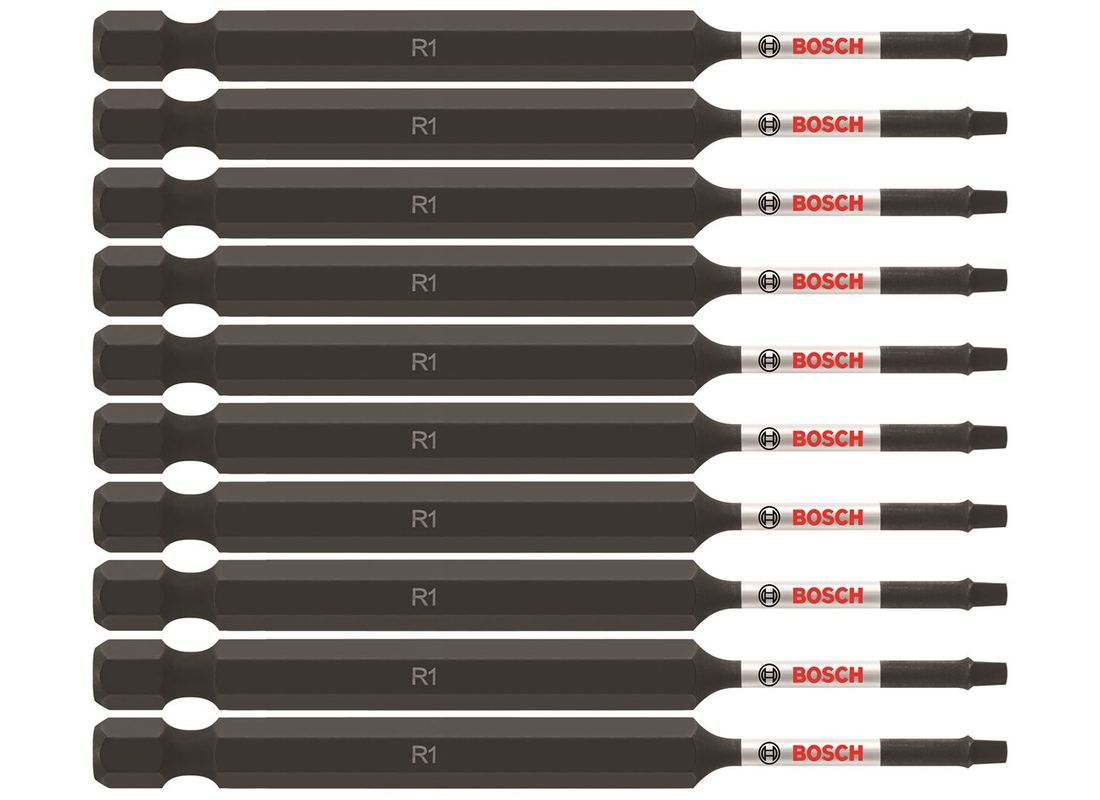 10 pc. Impact Tough™ 3.5 In. Square #1 Power Bits (Bulk Pack) Bosch ITSQ135B