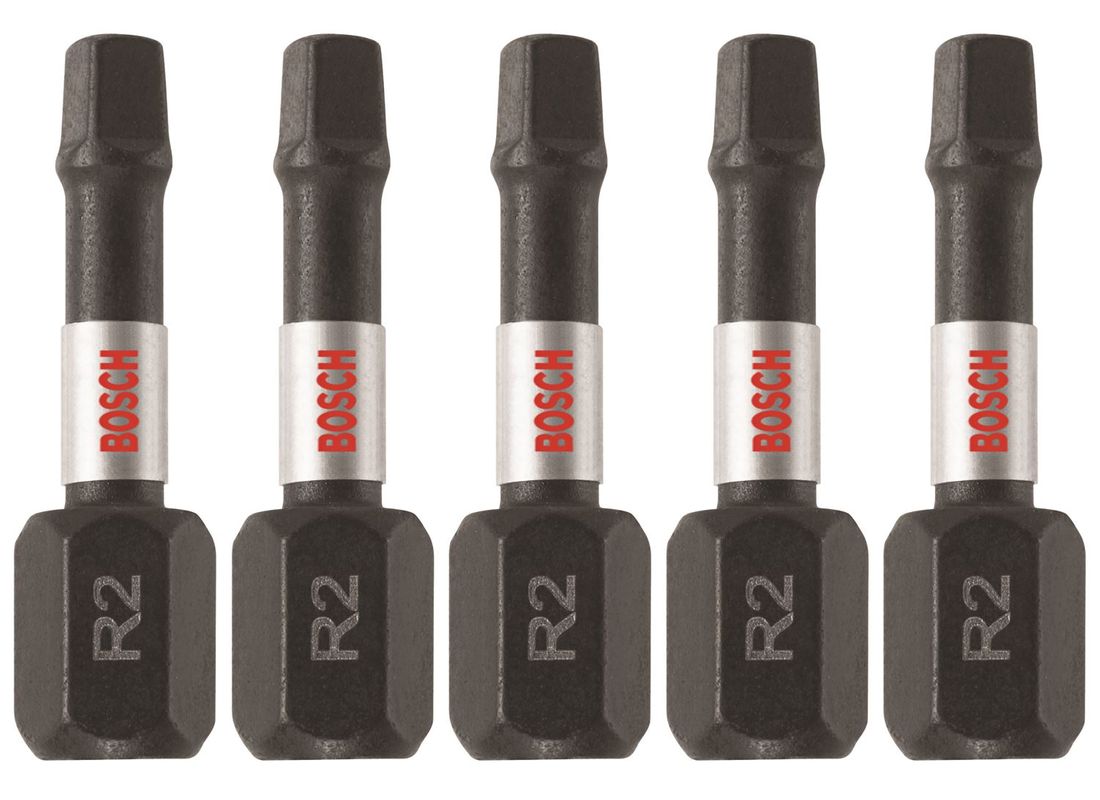 5 pc. Impact Tough™ 1 In. Square #2 Insert Bits Bosch ITSQ2105