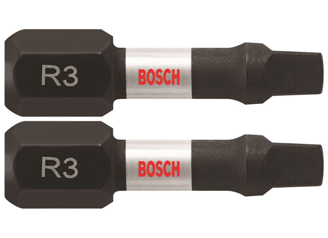 2 pc. Impact Tough™ 1 In. Square #3 Insert Bits Bosch ITSQ3102