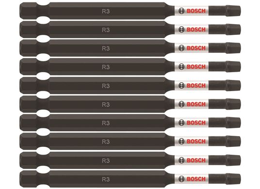 10 pc. Impact Tough™ 3.5 In. Square #3 Power Bits (Bulk Pack)