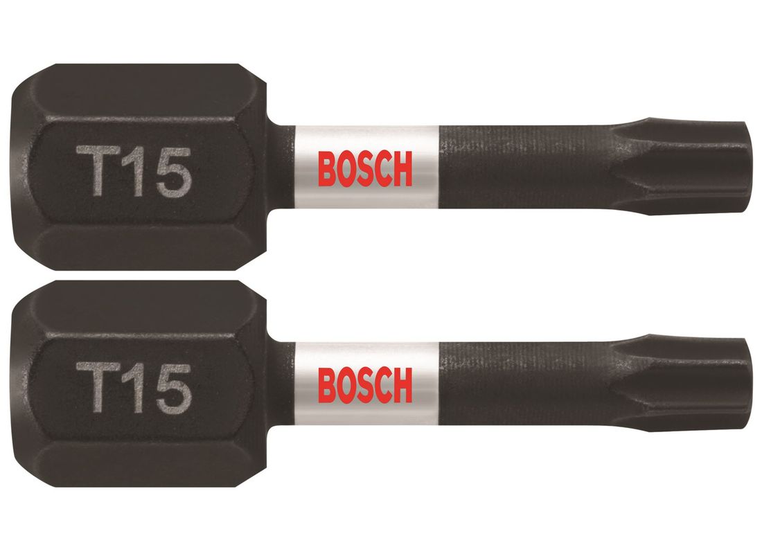 2 pc. Impact Tough™ 1 In. Torx® #15 Insert Bits Bosch ITT15102