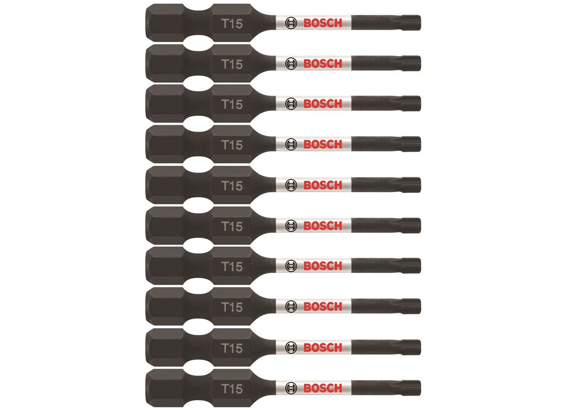 Embouts de vissage longs 2 po Impact Tough™ Torx® #15, 10 pièces (en vrac) Bosch ITT152B