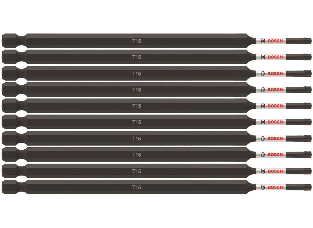 Embouts de vissage longs 6 po Impact Tough™ Torx® #15, 10 pièces (en vrac) Bosch ITT156B