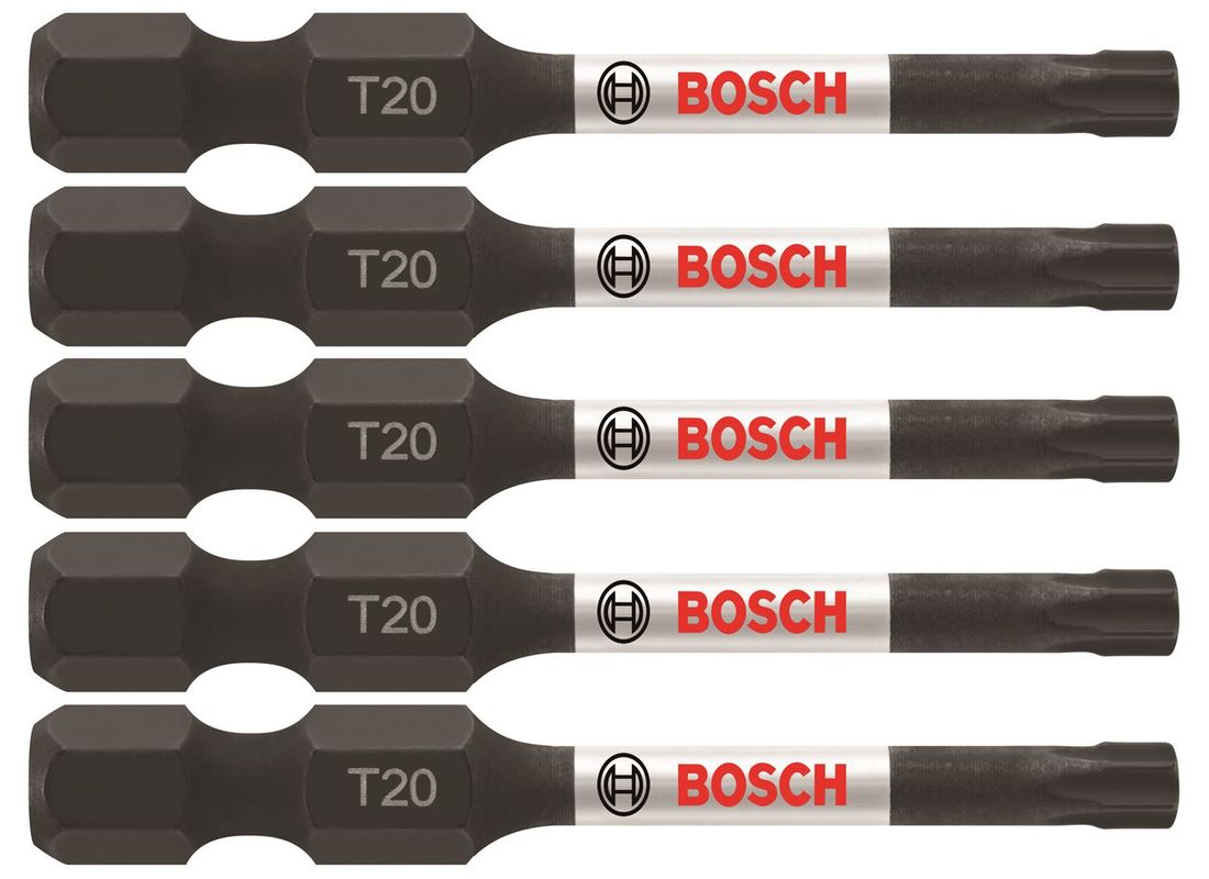 5 pc. Impact Tough™ 2 In. Torx® #20 Power Bits Bosch ITT20205