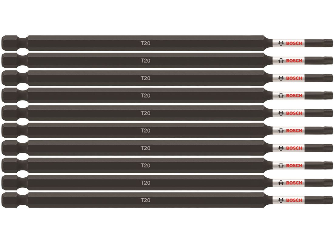 Embouts de vissage longs 6 po Impact Tough™ Torx® #20, 10 pièces (en vrac) Bosch ITT206B