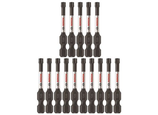 15 pc. Impact Tough™ 2 In. Torx® #25 Power Bits