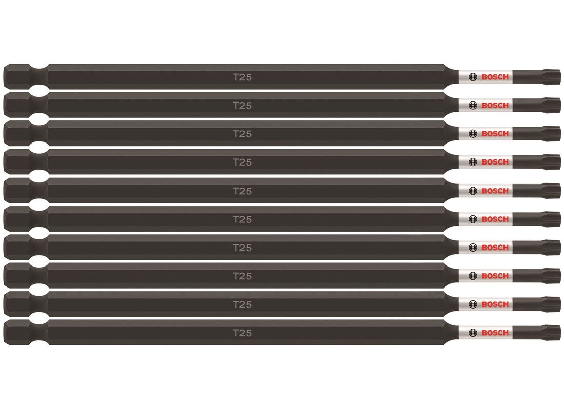 10 pc. Impact Tough™ 6 In. Torx® #25 Power Bits (Bulk Pack) Bosch ITT256B